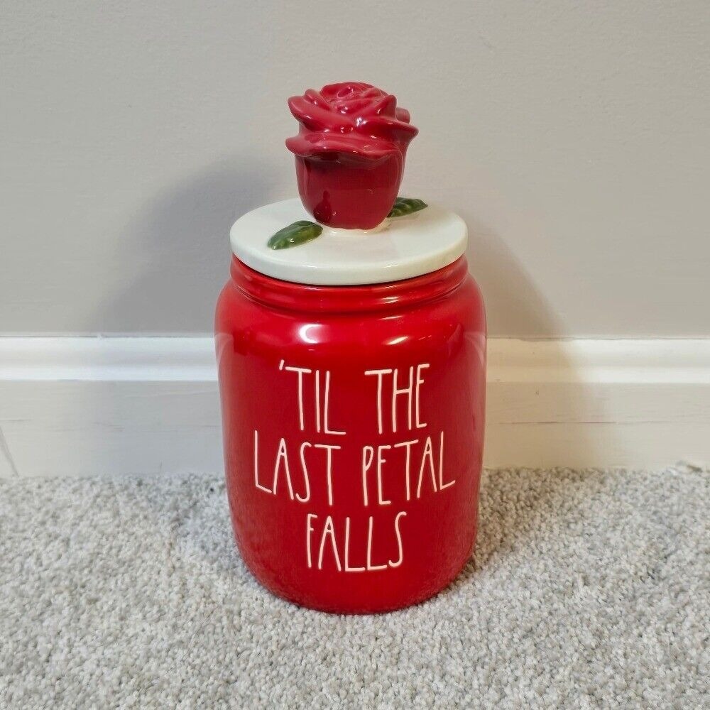 Rae Dunn Disney 'TIL THE LAST PETAL FALLS Canister